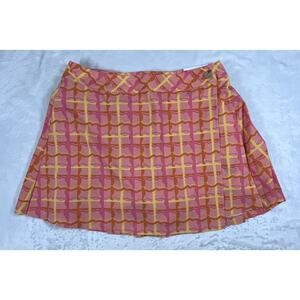 Puma Dani Dazey Extra Small Pleated Wrap Skirt with shorts XS Pink Fruit $90 NWT
